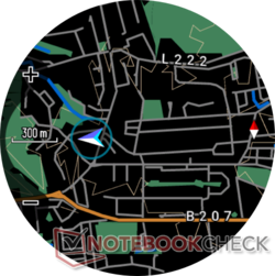 Map display on Amazfit Balance