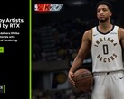 A slide announcing Nvidia's DLSS 5 tech with NBA 2K27 in focus
