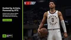 A slide announcing Nvidia's DLSS 5 tech with NBA 2K27 in focus