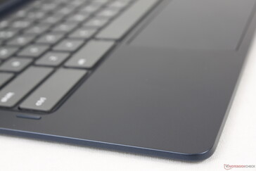Keyboard deck is smooth metal or plastic in contrast to the Alcantara deck of the Surface Pro series
