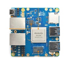 The NanoPi R4S measures 66 x 66 mm. (Image source: FriendlyELEC)