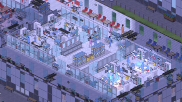 An image showing a hospital during the night in Project Hospital.