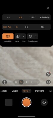 Quick camera settings
