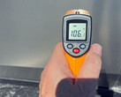 Cybertruck's stainless steel heat test (image: Stuck4ger/SOC)