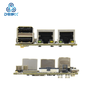 The board integrates two Gigabit Ethernet ports