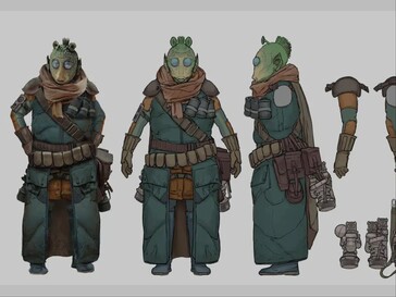 Alleged leaked image of a Rodian character from Star Wars Eclipse. (Image source: MP1st)