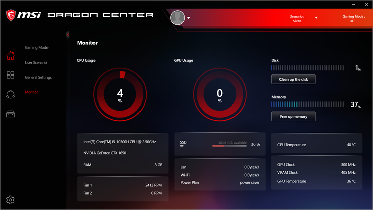 Everything is set to Power Saver and Silent Mode with iGPU active and yet one of the two fans is still operating at 2400 RPM