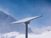 A Starlink receiver in snowy condition (Image source: SpaceX)