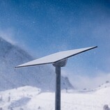 Odbiornik Starlink w warunkach śnieżnych (źródło zdjęcia: SpaceX)