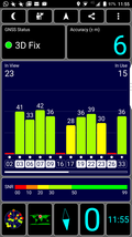 GPS test outdoors