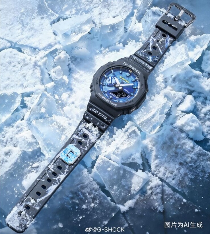 The Casio G-Shock GA-2100AS-2APRH watch. (Image source: Casio)