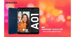 The Galaxy A01 may not have long as Samsung's cheapest new phone. (Source: Samsung)