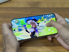 The gaming performance isn&#039;t very impressive in the early gaming test. Pictured: Pixel 10 Pro XL running Genshin Impact. (Image source: TechDroid)