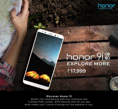 The Honor 9i also sported a quad camera setup. (Source: Honor)