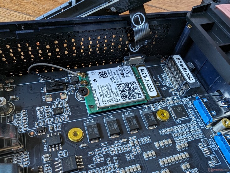 Removable WLAN module sits underneath the SSD