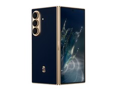 The Samsung W27 (pictured) is a luxury version of the Galaxy Z Fold 8 Ultra.