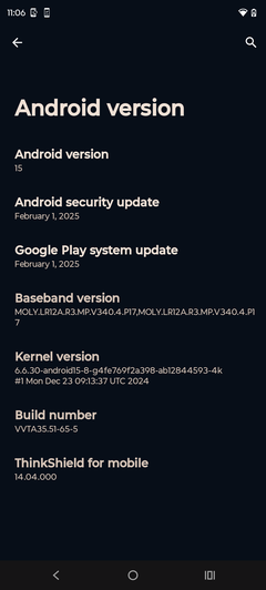 Motorola Moto G15 software
