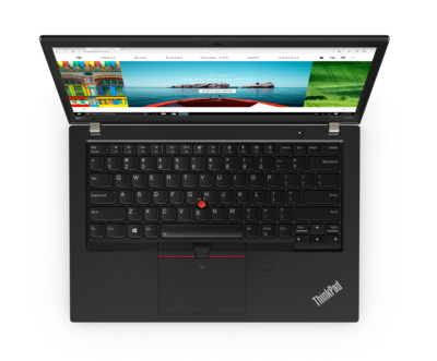 ThinkPad T480s keyboard area