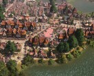 An image showing buildings in Farthest Frontier, currently 50% off on Steam.