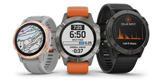 The Garmin Fenix 6 series has receieved two beta builds in as many days. (Image source: Garmin)