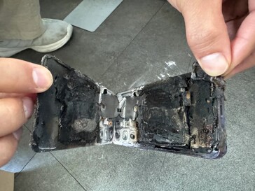 Aftermath of the Galaxy S24 explosion.