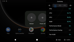 The sidebar shows system performance and utilization (Image source: Notebookcheck)
