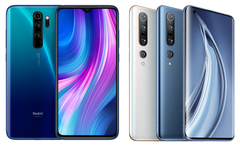 The Redmi Note 8 Pro and Xiaomi Mi 10 Pro top their respective charts for price/performance. (Image source: Xiaomi)