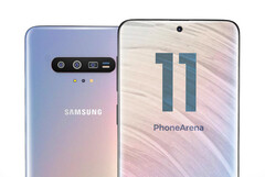 The Samsung Galaxy S11 allegedly won&#039;t feature an under-display camera. (Image source: PhoneArena)