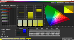 CalMAN saturation – Sure View enabled