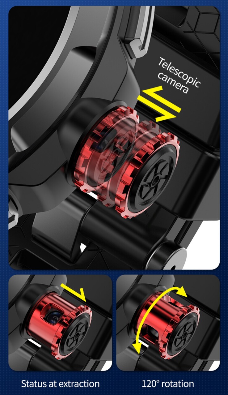 V10 4G smartwatch with hidden 2 MP camera and 5G SIM support