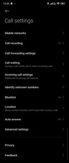Call settings