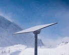 A Starlink receiver in snowy condition (Image source: SpaceX)