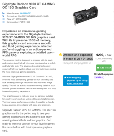 Foniks suggests a January 23 retail launch for the RX 9070 and 9070 XT. (Image source: Foniks)