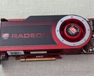 An ATI Radeon HD 4870 GPU pictured