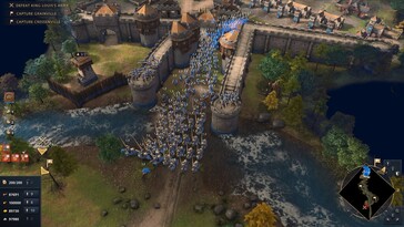 Pictured: A gameplay screenshot from Age of Empires IV: Anniversary Edition.