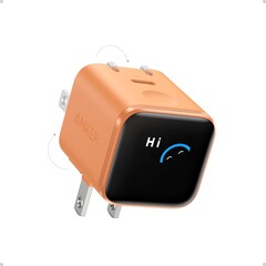 The Anker Nano 45 W GaN charger features a smart display