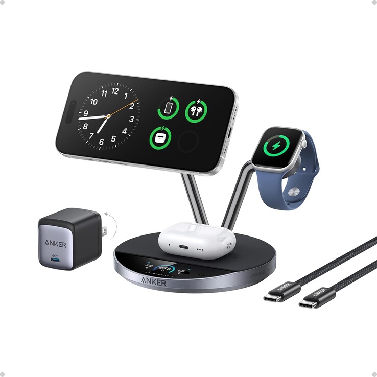 The Anker Prime Wireless Charging Station (3-in-1, MagGo, AirCool, Dock Stand). (Image source: Anker)