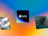 The Apple M4 leads the Core Ultra 9 285K and the Ryzen 9 9950X in Geekbench 6 Single-Core benchmark. (Image source: Apple, AMD, Intel, Unsplash, edited)