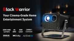 The new Black Warrior laser projector is now crowdfunding with discounts of up to 55% (Image source: Kickstarter)