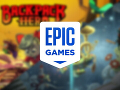 Figment and Backpack Hero are two upcoming free PC games. Pictured: edited posters of the two titles. (Image source: Epic Games Store)