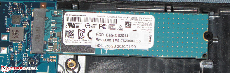 An SSD serves as the system drive.