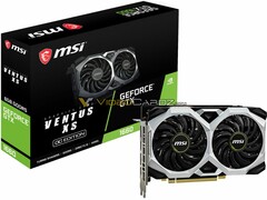 The MSI Ventus OC Edition of the Nvidia GeForce GTX 1660 card. (Source: VideoCardz)