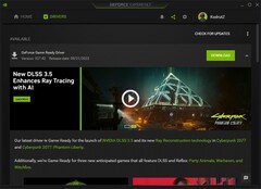 Nvidia GeForce Game Ready Driver 537.42 details in GeForce Experience (Source: Own)