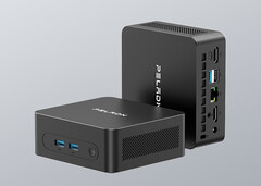 The 3500U WO5 can run at 15W TDP. Pictured: a promo picture showing the design of the mini PC.