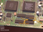 A PlayStation 1 with a 16MB RAM mod