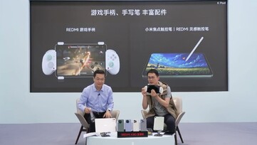 The Redmi Game Controller is one of two accessories for the Redmi K Pad shown during the livestream. (Image source: Redmi)