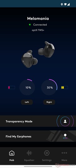 Our units frequently have different charge levels, for some reason. (Image source: NotebookCheck)