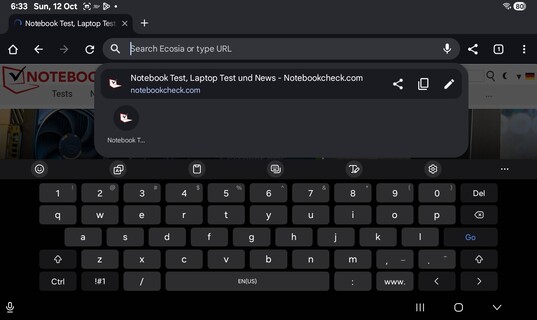 Keyboard landscape