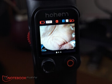 The camera feed on the remote — and a dead battery