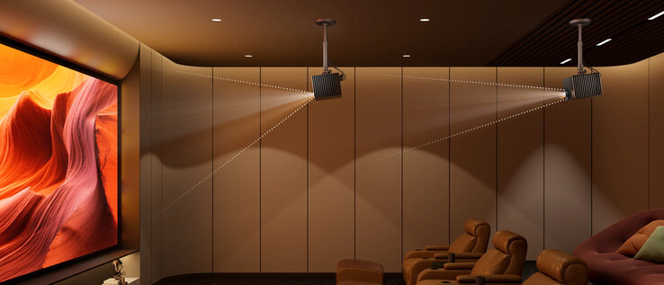 Thanks to its interchangeable lens, the VisionMaster Max offers a wide range of projection ratios (Image source: Valerion)